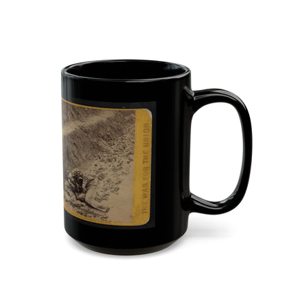 A Dead Rebel Soldier, As He Lay In The Trenches Of Fort Mahone, Called By The Soldiers,  Fort Damnation  ... (U.S. Civil War) Black Coffee Mug
