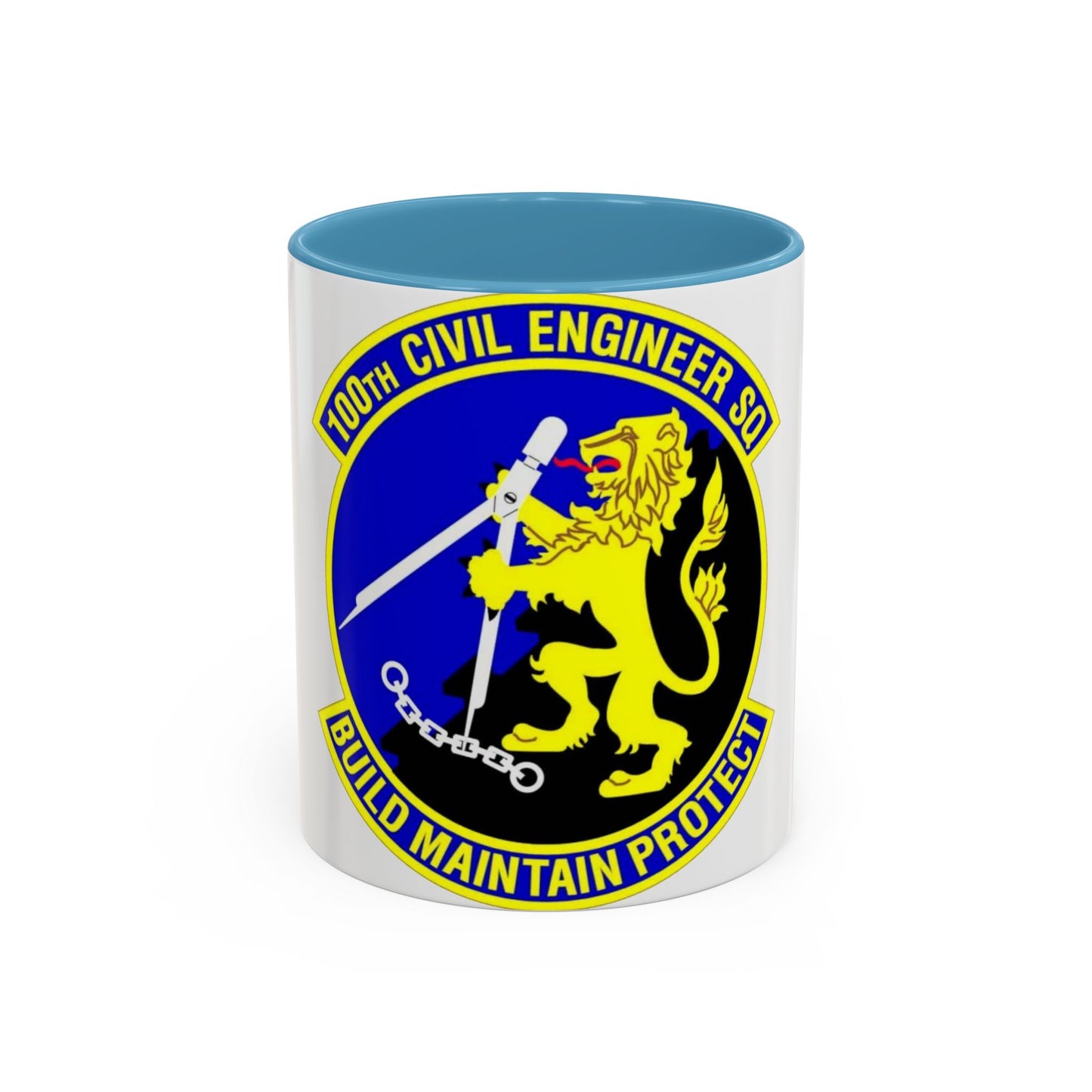 100 Civil Engineer Squadron USAFE (U.S. Air Force) Accent Coffee Mug