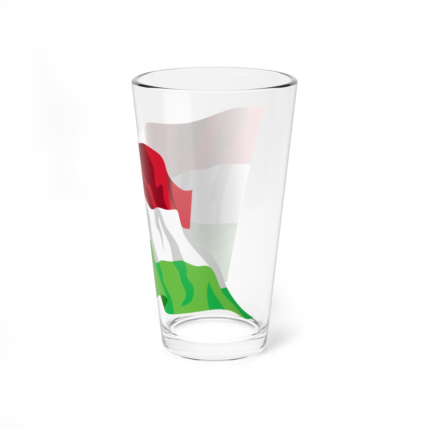 Hungary flag waving icon (Hungary) Pint Glass 16oz
