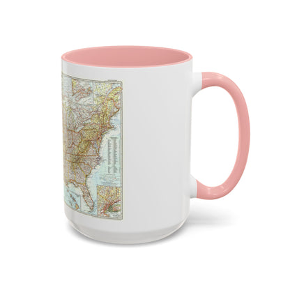 USA - The United States (1956) (Map) Accent Coffee Mug