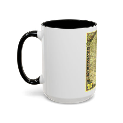USA - New York City (1939) (Map) Accent Coffee Mug