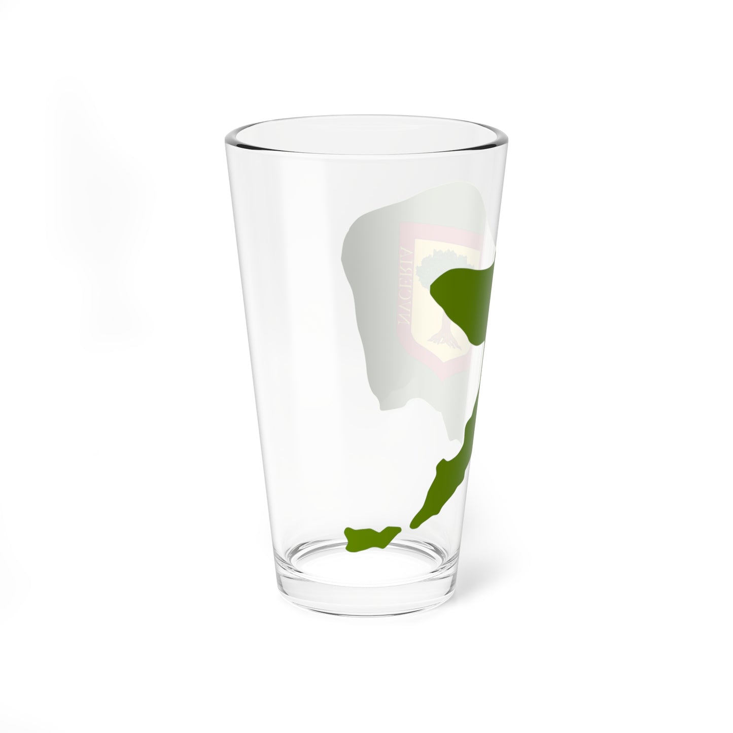 Flag map of Nuceria (Italy) Pint Glass 16oz