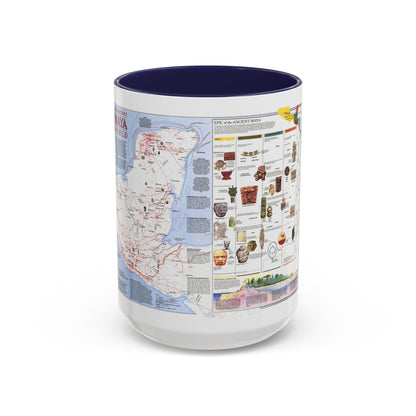 North America - The Ancient Maya World (1990) (Map) Accent Coffee Mug