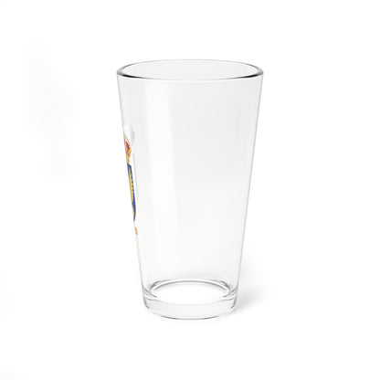 Försvarsmaktens överlevnadsskola vapen (Sweden) (Coat of Arms) Pint Glass 16oz