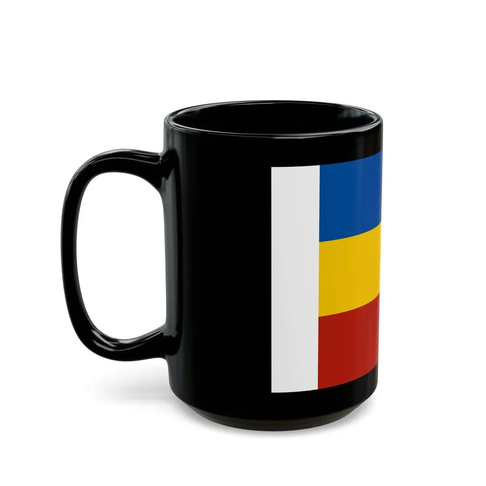 Flag of Rostov Oblast Russia - Black Coffee Mug-Go Mug Yourself