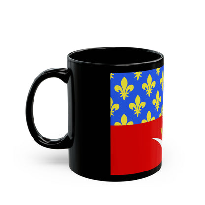 Flag of Seine Saint Denis France - Black Coffee Mug-Go Mug Yourself