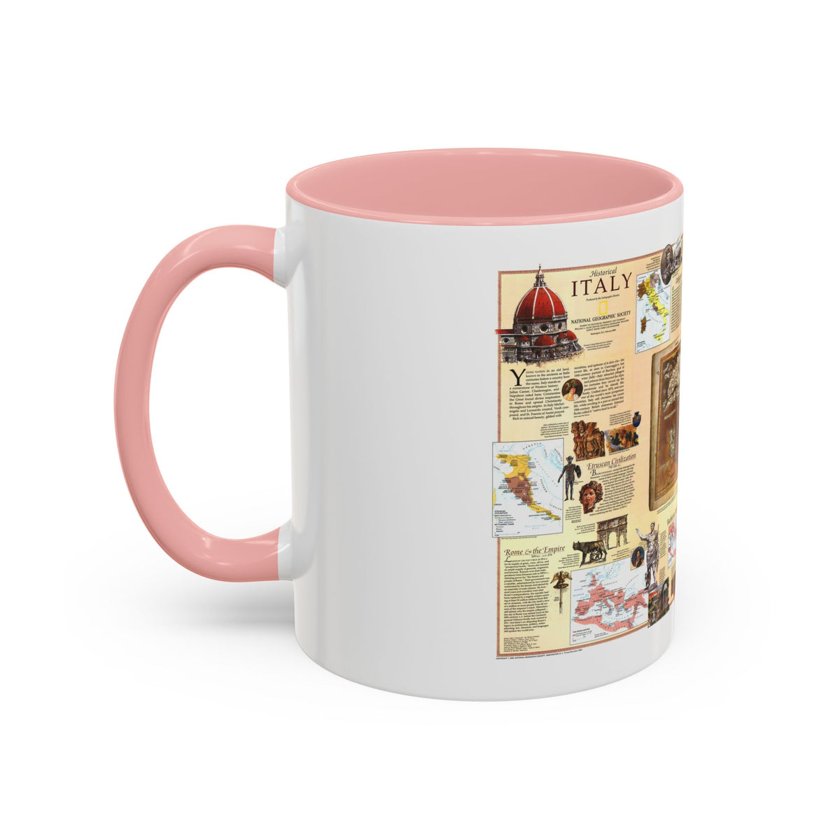 Italy - Historical (1995) (Map) Accent Coffee Mug