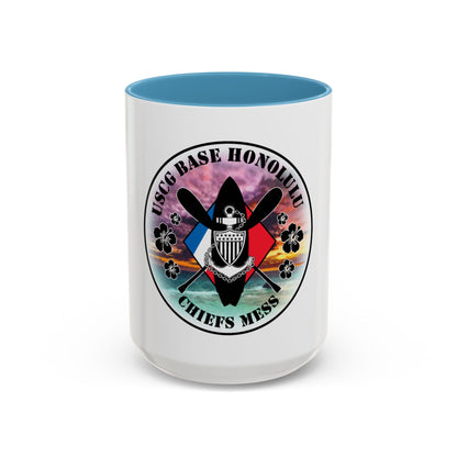 USCG Base Honolulu Chiefs Mess (U.S. Coast Guard) Accent Coffee Mug