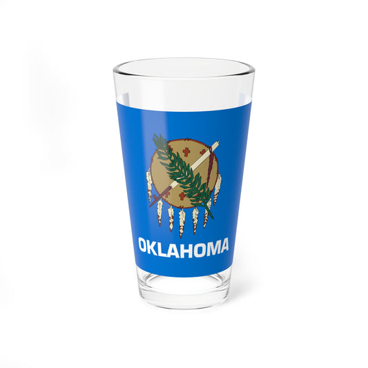 Flag of Oklahoma (United States) Pint Glass 16oz