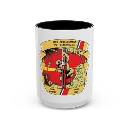 USCG Loran C  Station Port Clarence AK (U.S. Coast Guard) Accent Coffee Mug