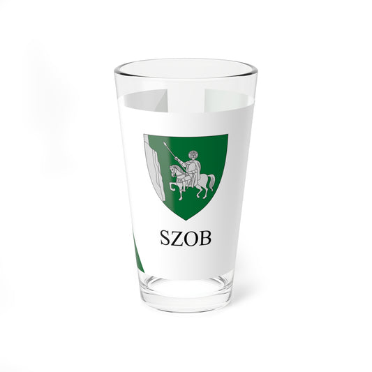 Flag of Szob reverse (Hungary) Pint Glass 16oz