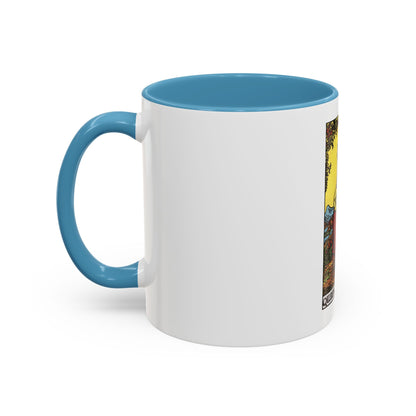 The Queen of Pentacles (Tarot Card) Accent Coffee Mug