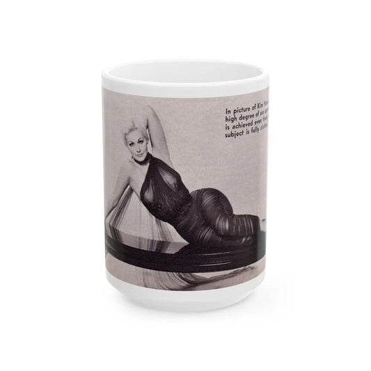 Kim Novak #339 (Vintage Female Icon) White Coffee Mug-15oz-Go Mug Yourself