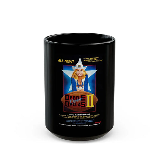 DEBBIE DOES DALLAS 2 1981 Movie Poster - Black Coffee Mug-15oz-Go Mug Yourself