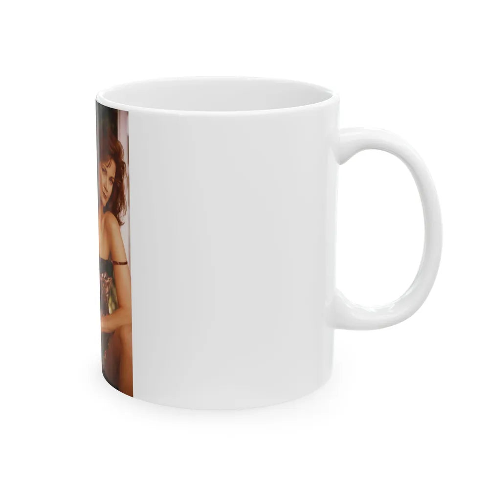 Lynda Carter #213 (Vintage Female Icon) White Coffee Mug-Go Mug Yourself