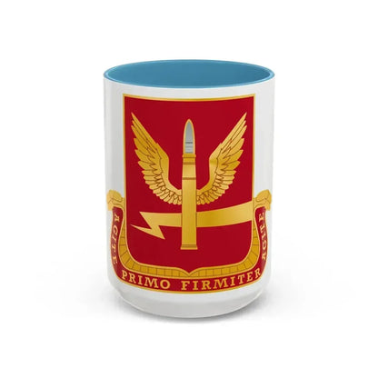 217th Antiaircraft Artillery Battalion (U.S. Army) Accent Coffee Mug 15oz Light Blue - Go Mug Yourself