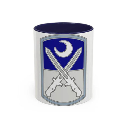 218 Maneuver Enhancement Brigade 3 (U.S. Army) Accent Coffee Mug 11oz Navy - Go Mug Yourself