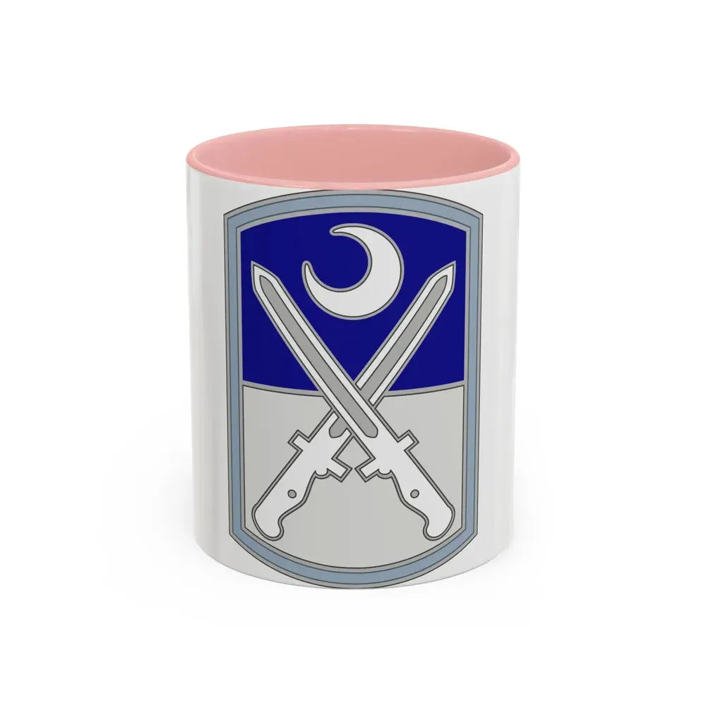 218 Maneuver Enhancement Brigade 3 (U.S. Army) Accent Coffee Mug 11oz Pink - Go Mug Yourself