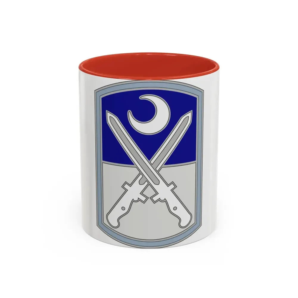218 Maneuver Enhancement Brigade 3 (U.S. Army) Accent Coffee Mug 11oz Red - Go Mug Yourself
