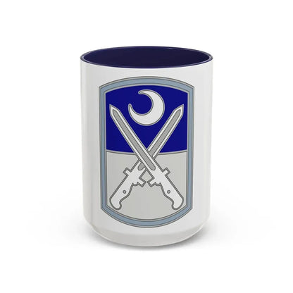218 Maneuver Enhancement Brigade 3 (U.S. Army) Accent Coffee Mug 15oz Navy - Go Mug Yourself