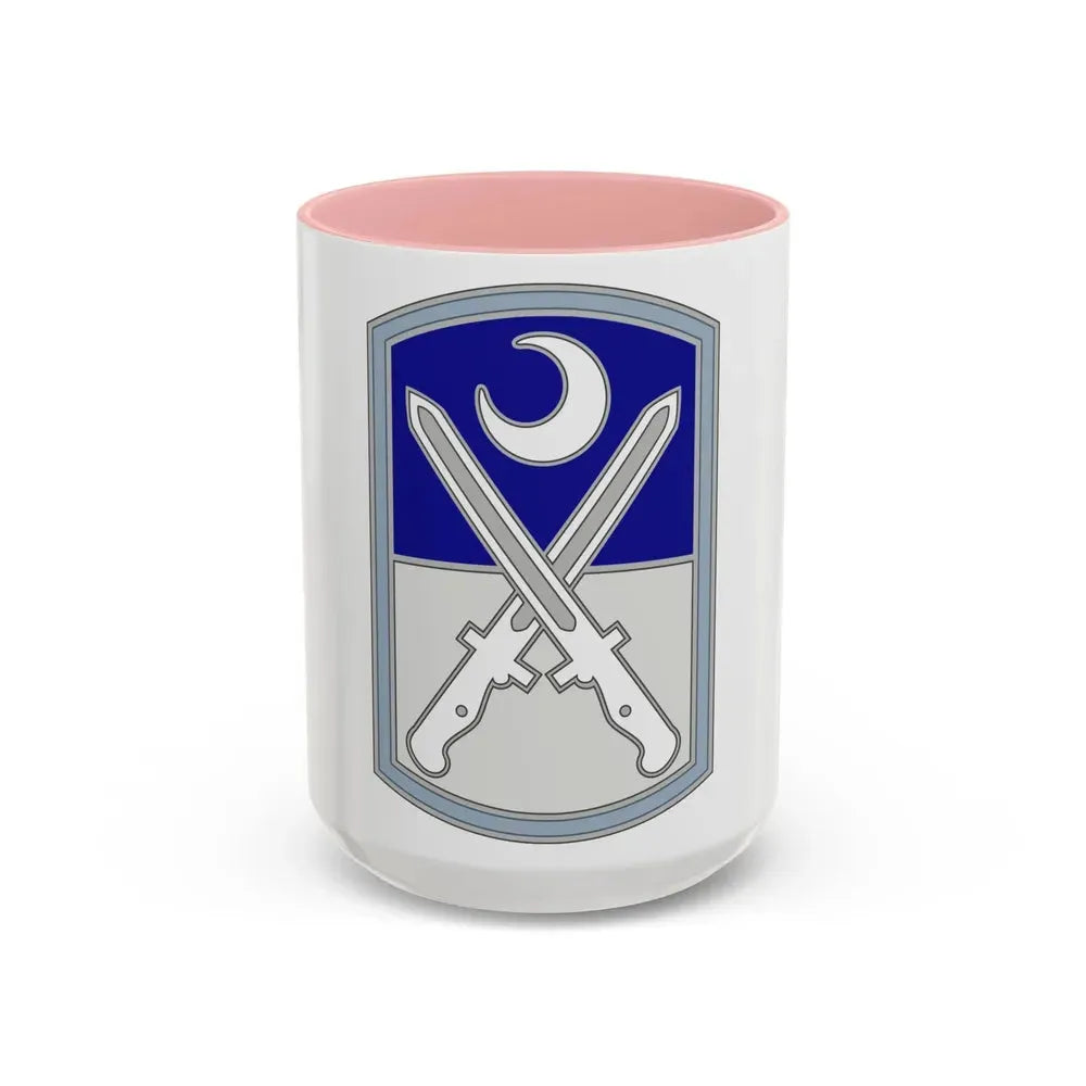 218 Maneuver Enhancement Brigade 3 (U.S. Army) Accent Coffee Mug 15oz Pink - Go Mug Yourself