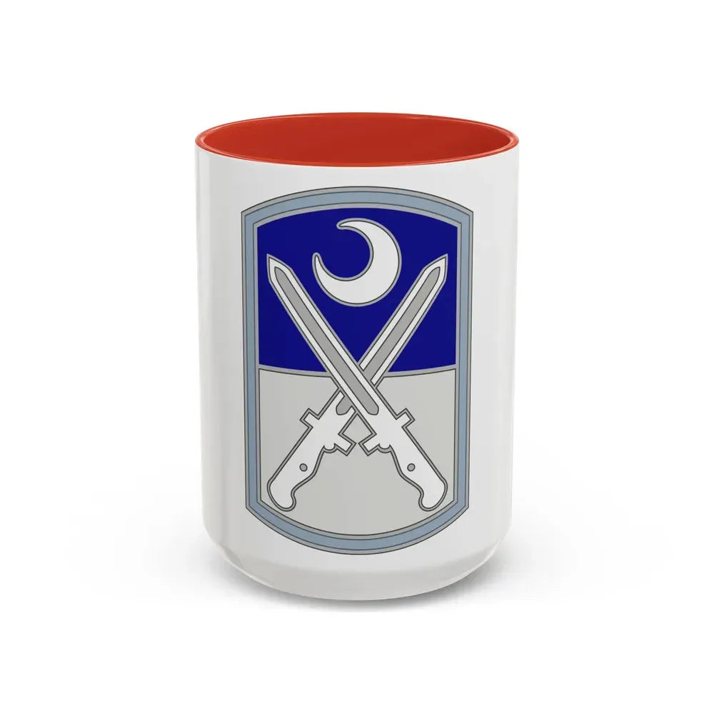 218 Maneuver Enhancement Brigade 3 (U.S. Army) Accent Coffee Mug 15oz Red - Go Mug Yourself