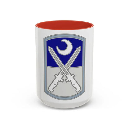 218 Maneuver Enhancement Brigade 3 (U.S. Army) Accent Coffee Mug 15oz Red - Go Mug Yourself