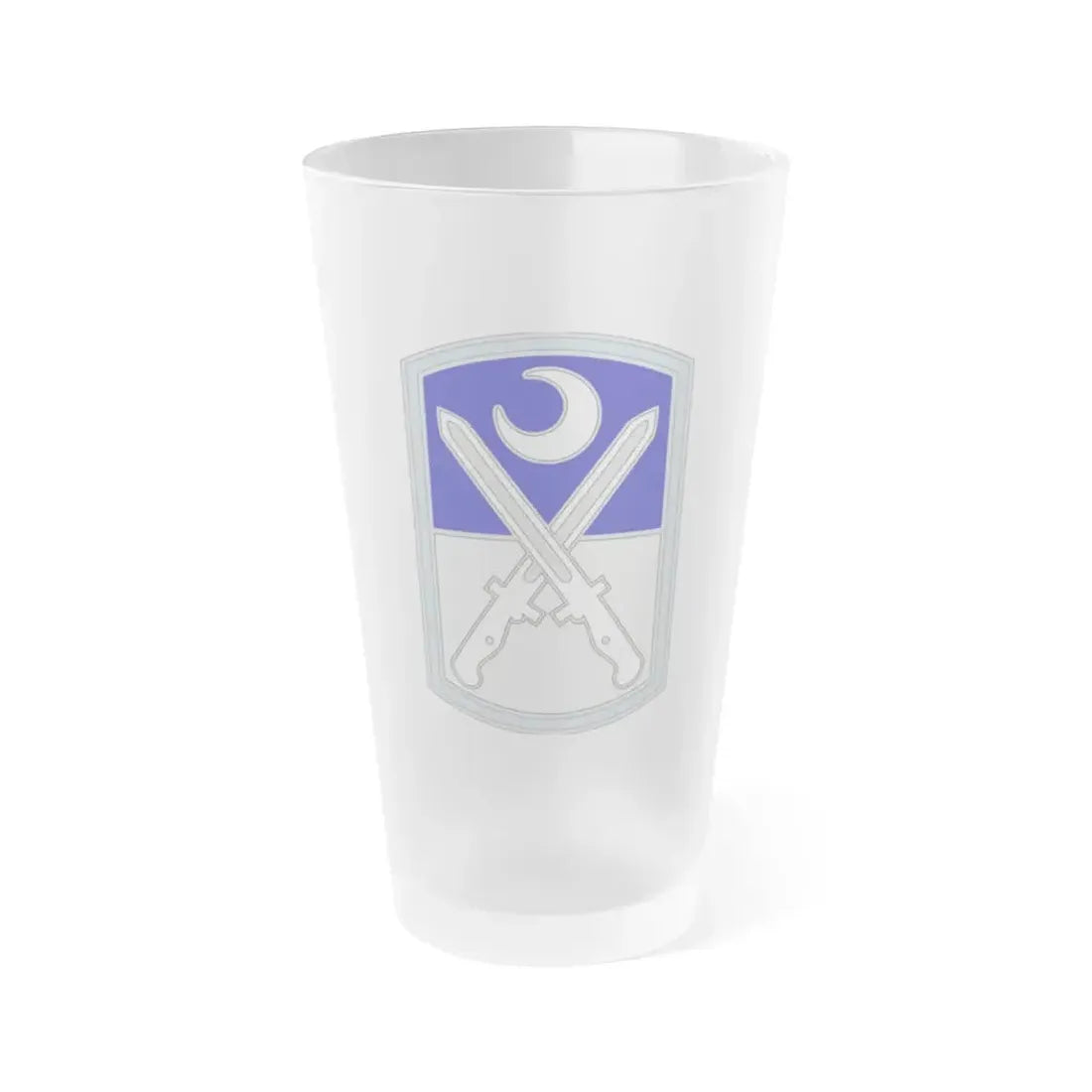 218 Maneuver Enhancement Brigade 3 (U.S. Army) Frosted Pint Glass 16oz Default Title - Go Mug Yourself