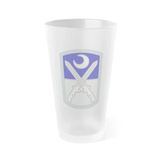 218 Maneuver Enhancement Brigade 3 (U.S. Army) Frosted Pint Glass 16oz Default Title - Go Mug Yourself