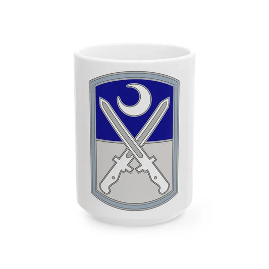 218 Maneuver Enhancement Brigade 3 (U.S. Army) White Coffee Mug 15oz - Go Mug Yourself