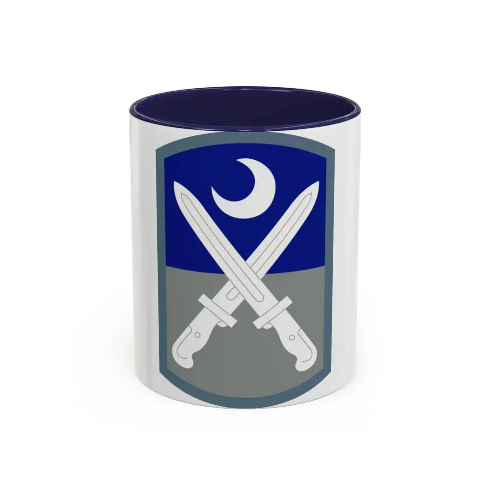 218 Maneuver Enhancement Brigade (U.S. Army) Accent Coffee Mug 11oz Navy - Go Mug Yourself