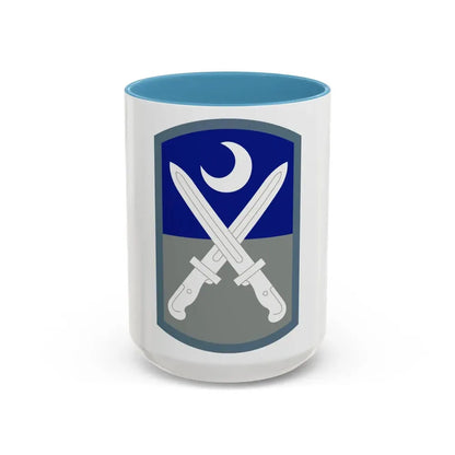 218 Maneuver Enhancement Brigade (U.S. Army) Accent Coffee Mug 15oz Light Blue - Go Mug Yourself