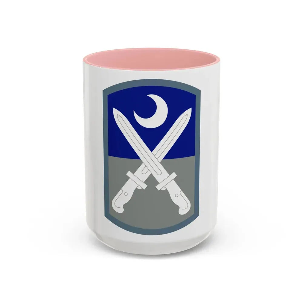 218 Maneuver Enhancement Brigade (U.S. Army) Accent Coffee Mug 15oz Pink - Go Mug Yourself