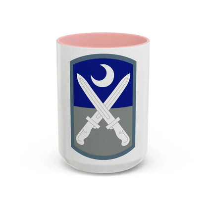 218 Maneuver Enhancement Brigade (U.S. Army) Accent Coffee Mug 15oz Pink - Go Mug Yourself