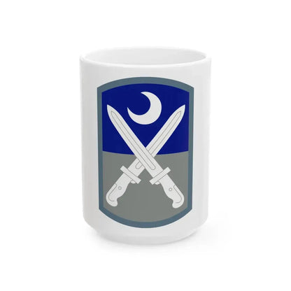 218 Maneuver Enhancement Brigade (U.S. Army) White Coffee Mug 15oz - Go Mug Yourself