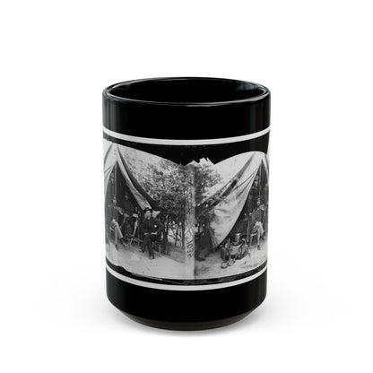Petersburg, Virginia . Officer And Men Of Company E, 1st New York Engineers (U.S. Civil War) Black Coffee Mug