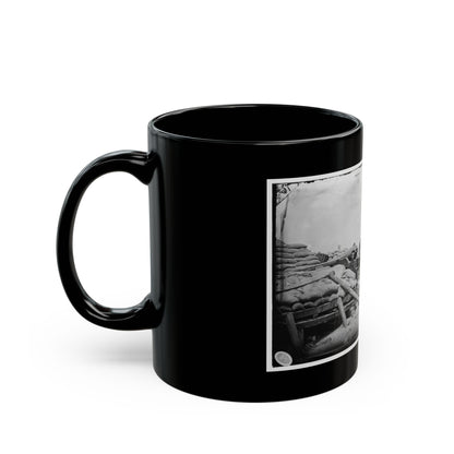 Morris Island, South Carolina. Naval Battery. Two 80-Pounder Whitworths. Breaching Battery Against Fort Sumpter (U.S. Civil War) Black Coffee Mug