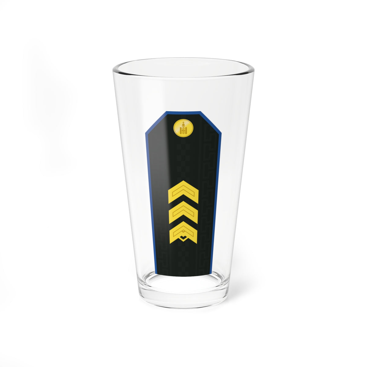 Mongolian Air force SSG service (Mongolia) (Military Rank) Pint Glass 16oz
