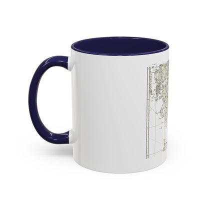 America - NorthWest Coast (1899) (Map) Accent Coffee Mug