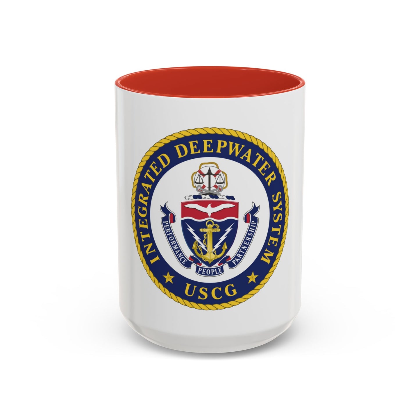 USCG Integrated Deepwater System (U.S. Coast Guard) Accent Coffee Mug