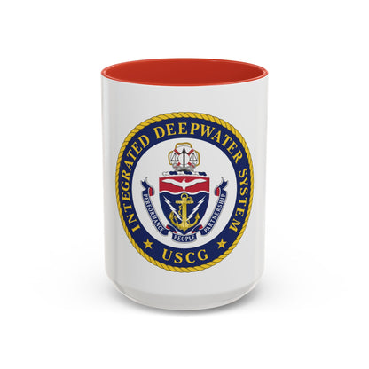 USCG Integrated Deepwater System (U.S. Coast Guard) Accent Coffee Mug