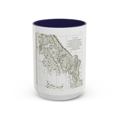America - NorthWest Coast (1899) (Map) Accent Coffee Mug