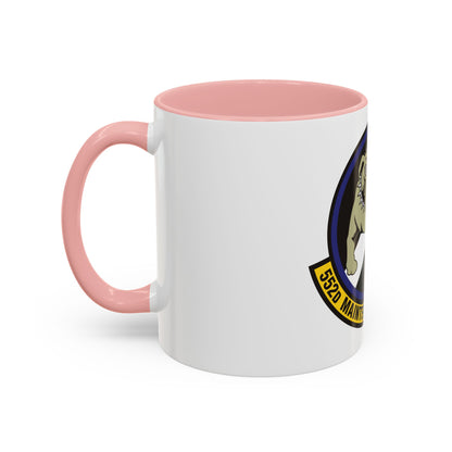 552 Maintenance Squadron ACC (U.S. Air Force) Accent Coffee Mug