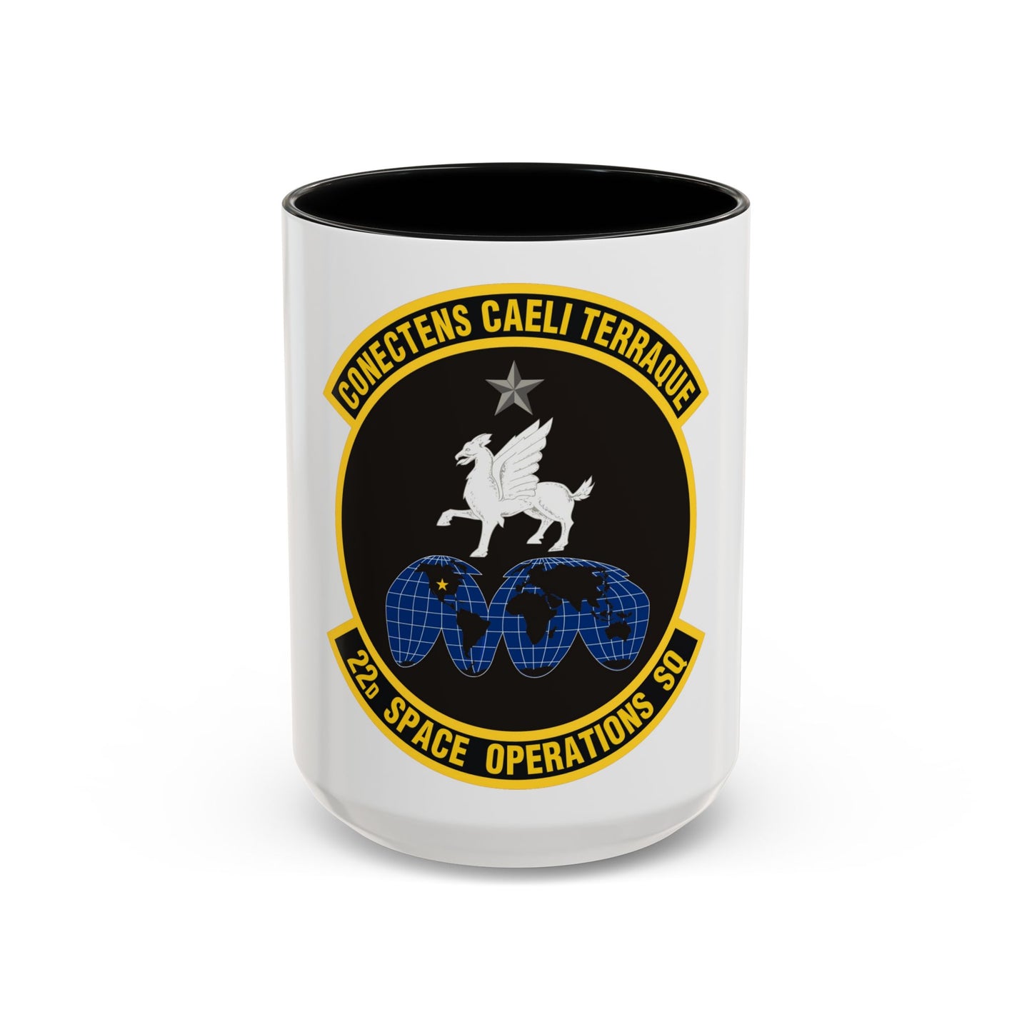 22d Space Operations Squadron (U.S. Air Force) Accent Coffee Mug