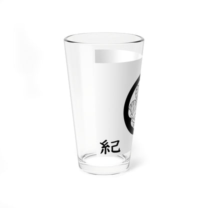 Flag of the Tokugawa Lords of Wakayama in Kii Province C (Japan) Pint Glass 16oz