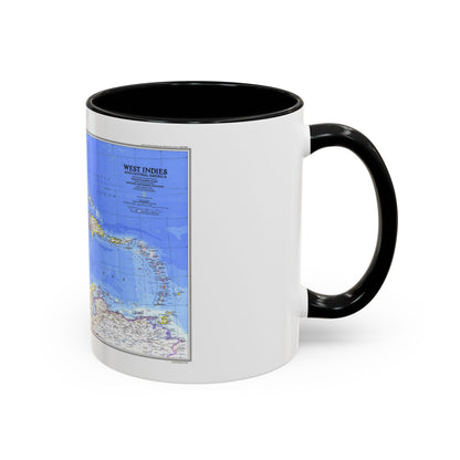 Central America & West Indies(1981) (Map) Accent Coffee Mug