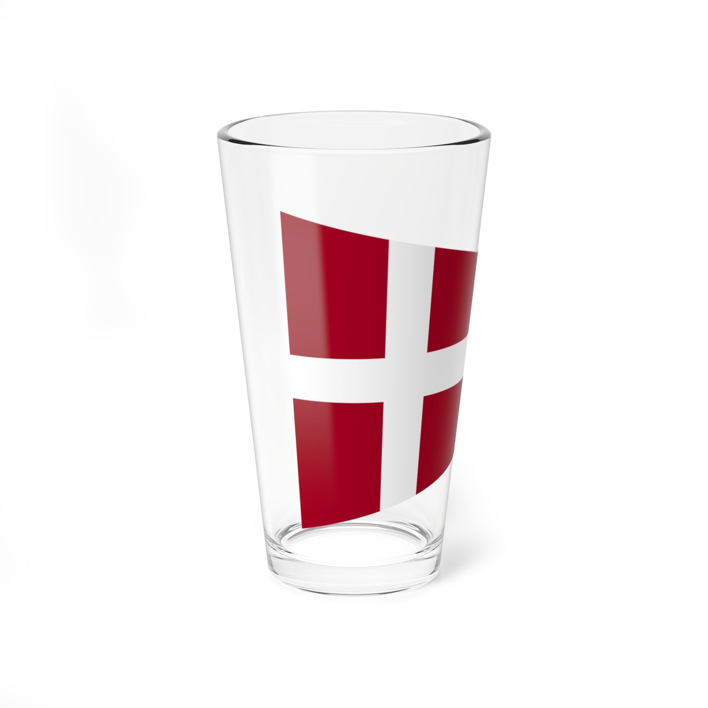 Naval Rank Flag of Denmark - Chief of Squadron (Denmark) Pint Glass 16oz