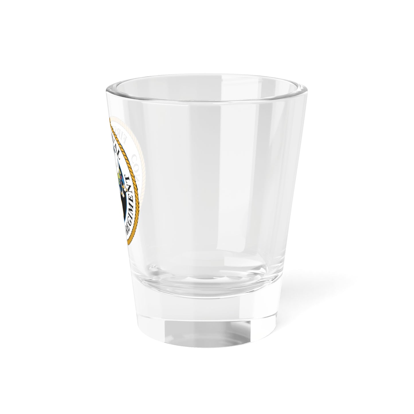 First Naval Construction Regiment (U.S. Navy) Shot Glass 1.5oz