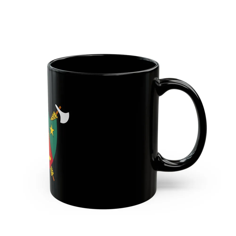 Coat of Arms of Cameroon (1975-1986) - Black Coffee Mug-Go Mug Yourself