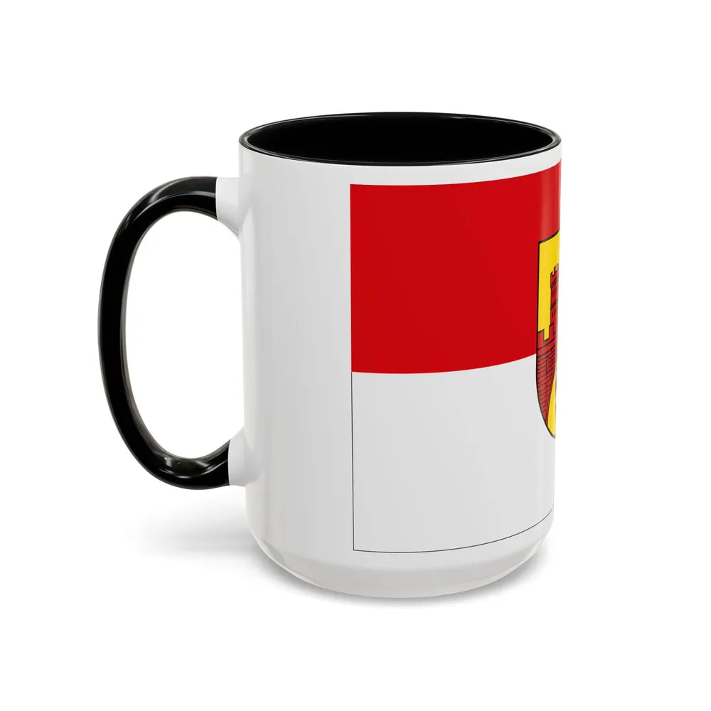 Flag of Bielefeld Germany - Accent Coffee Mug-Go Mug Yourself